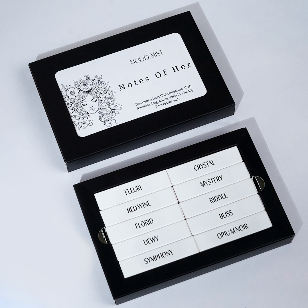 Notes of Her | Women's Perfume Tester Pack of 10 | 5ml Each