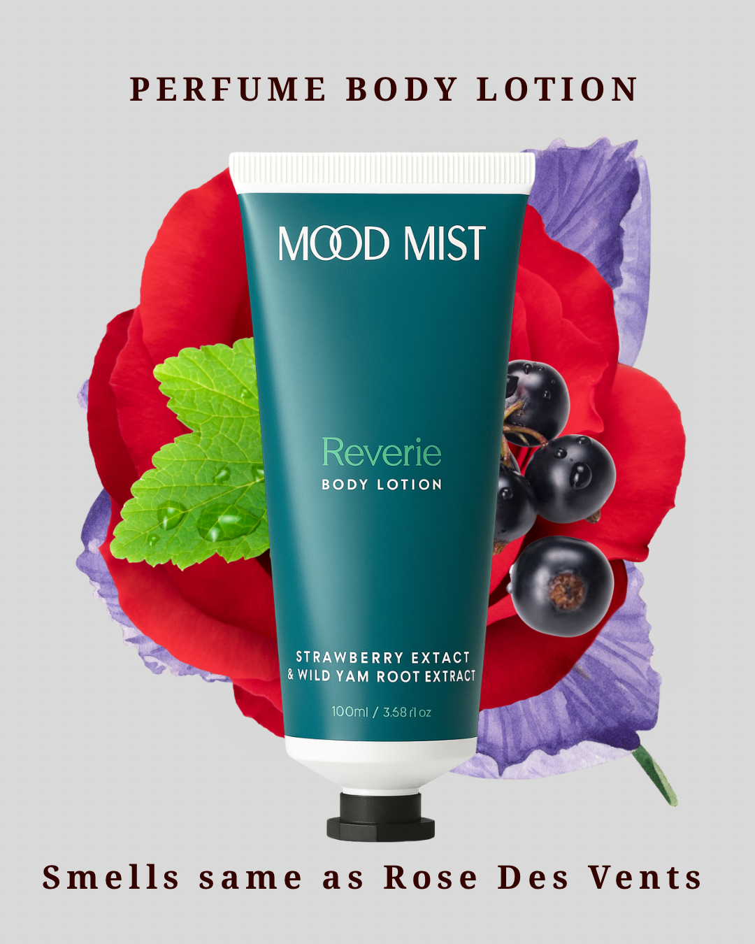 Reverie Body Lotion – Strawberry Extract & Wild Yam Root Extract