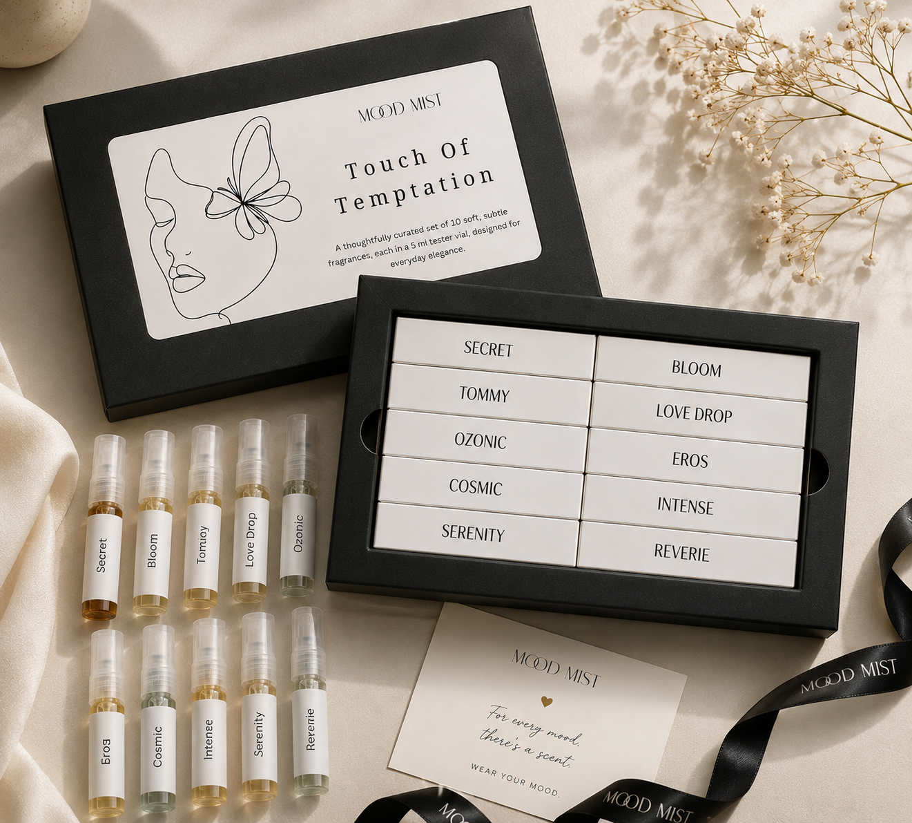Touch of Temptation | Women's Perfume Tester Pack of 10 | 5ml Each