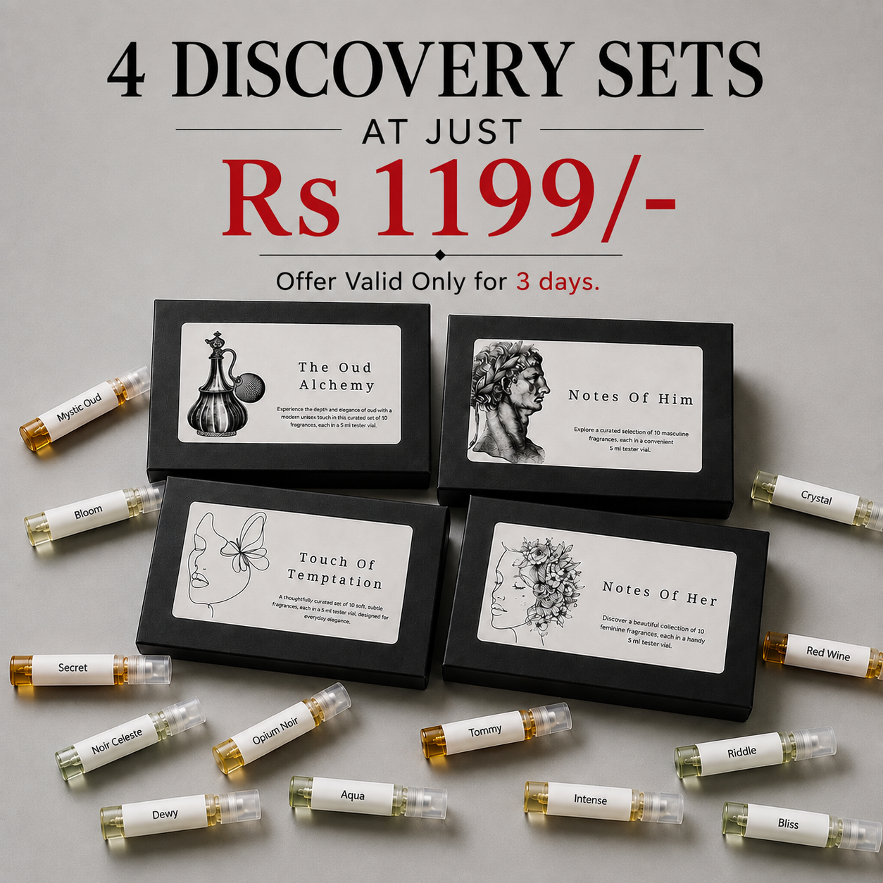 4 Discovery Sets (40 vials - 5ml each)