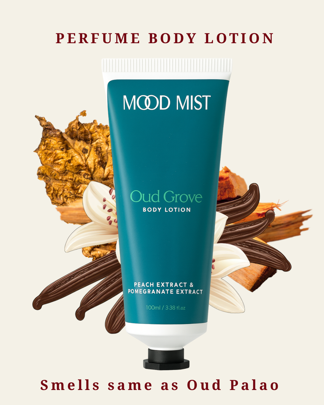 Oud Grove Body Lotion – Peach Extract & Pomegranate Extract